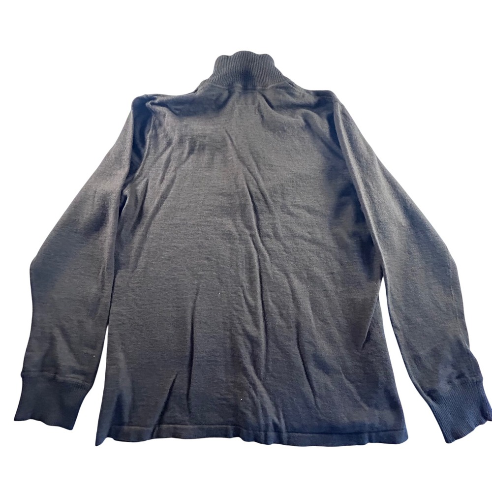 The North Face Men's Brown Quarter Zip Pullover Sweater Size L Cali Heritage - Picture 2 of 7
